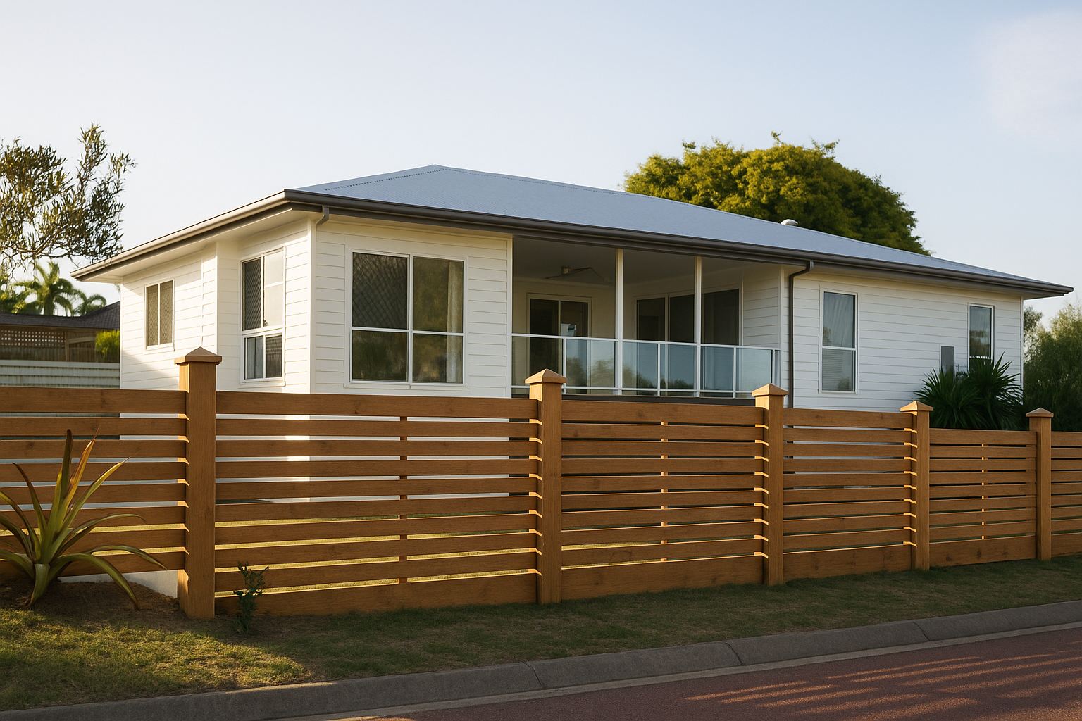 Beautiful fence installation at residential property